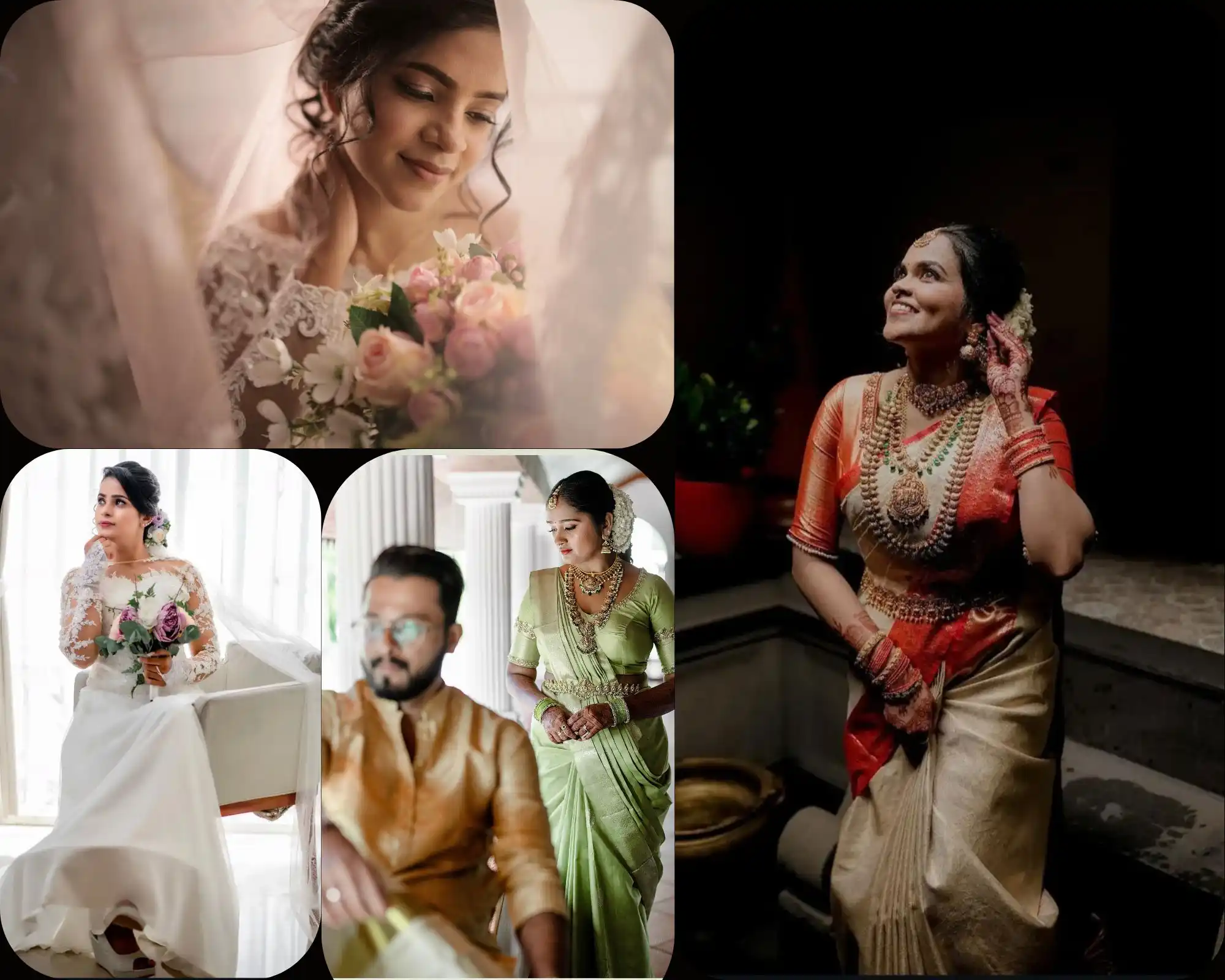 Elegant brides of Glanz makeover leading makeup artist thrissur