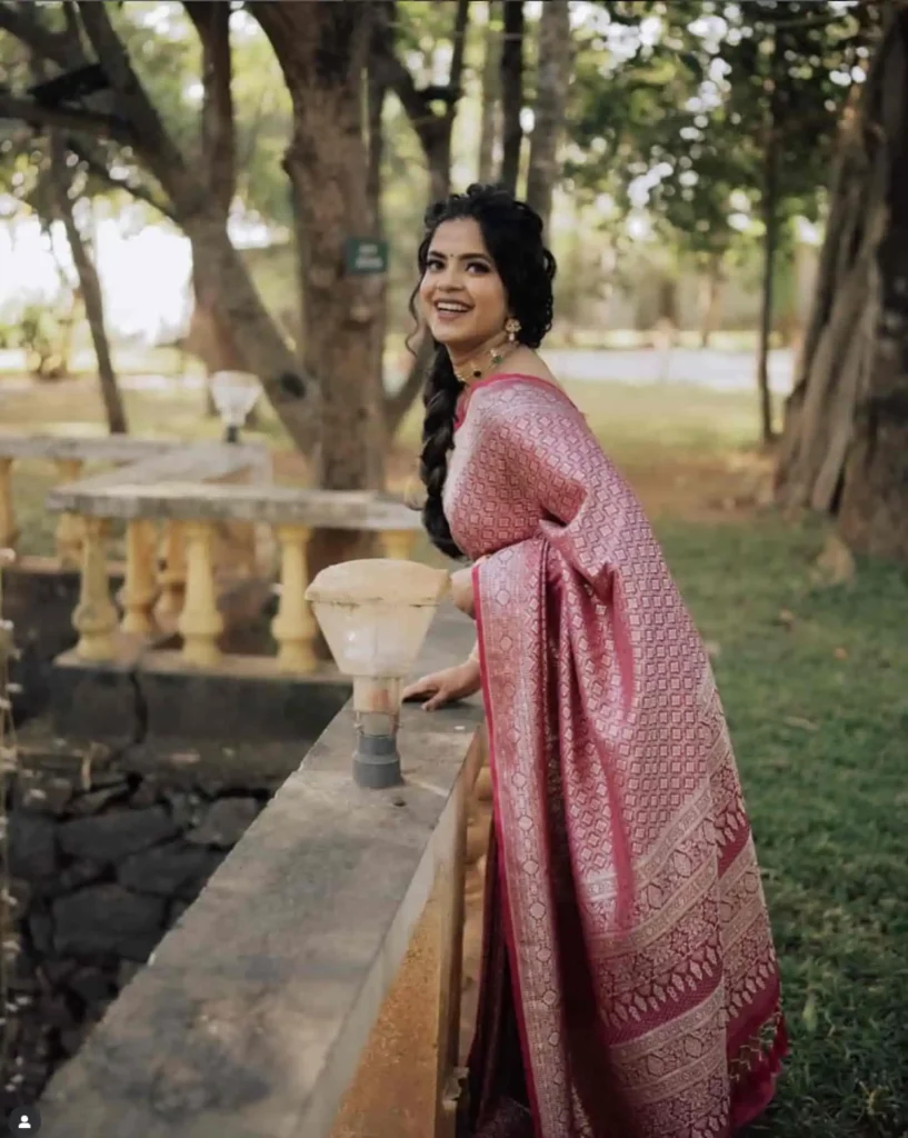 Betrothal makeup look done by Best makeup artist kerala